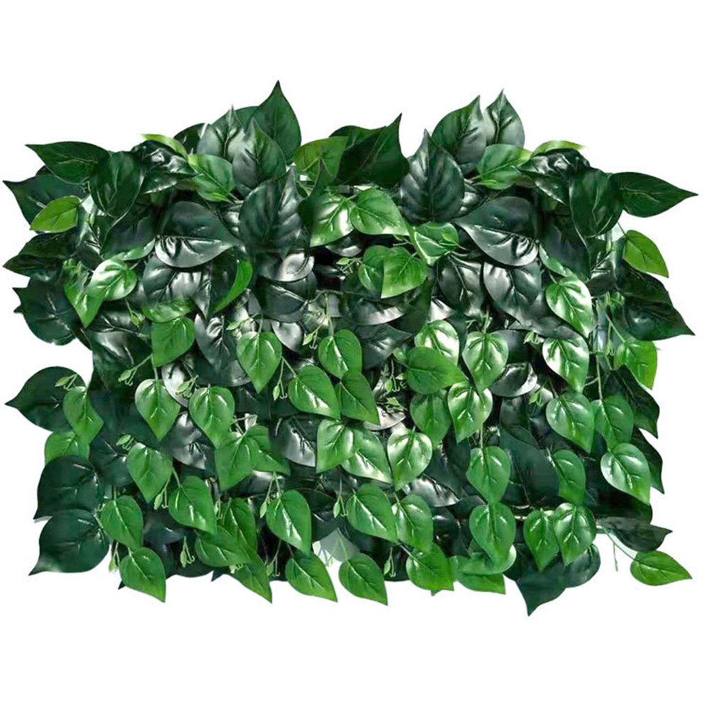 QIAOH Artificial Boxwood Panels 2PCS, Topiary Hedge Plant Grass Wall, Use for UV Protection Indoor Outdoor, Fence Privacy Screen, Grass Wall, Greenery Backdrop