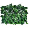 QIAOH Artificial Boxwood Panels 2PCS, Topiary Hedge Plant Grass Wall, Use for UV Protection Indoor Outdoor, Fence Privacy Screen, Grass Wall, Greenery Backdrop view 1