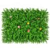 QIAOH Artificial Boxwood Panels 2PCS, Topiary Hedge Plant Grass Wall, Use for UV Protection Indoor Outdoor, Fence Privacy Screen, Grass Wall, Greenery Backdrop view 1