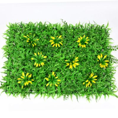 QIAOH Artificial Boxwood Panels 2PCS, Topiary Hedge Plant Grass Wall, Use for UV Protection Indoor Outdoor, Fence Privacy Screen, Grass Wall, Greenery Backdrop