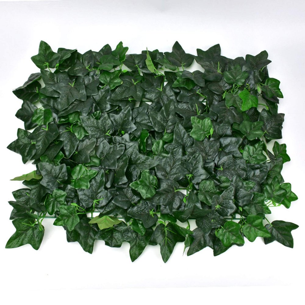 QIAOH Artificial Boxwood Panels 2PCS, Topiary Hedge Plant Grass Wall, Use for UV Protection Indoor Outdoor, Fence Privacy Screen, Grass Wall, Greenery Backdrop