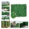 QIAOH Artificial Boxwood Panels 2PCS, Topiary Hedge Plant Grass Wall, Use for UV Protection Indoor Outdoor, Fence Privacy Screen, Grass Wall, Greenery Backdrop view 3