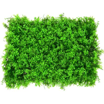 QIAOH Faux Boxwood Hedge Wall Panels 2PCS, Artificial Boxwood Panel, Grass Wall Backdrop Artificial Decor Panel,Topiary Hedge Plant UV Protected for Outdoor Indoor Garden Fence Backyard