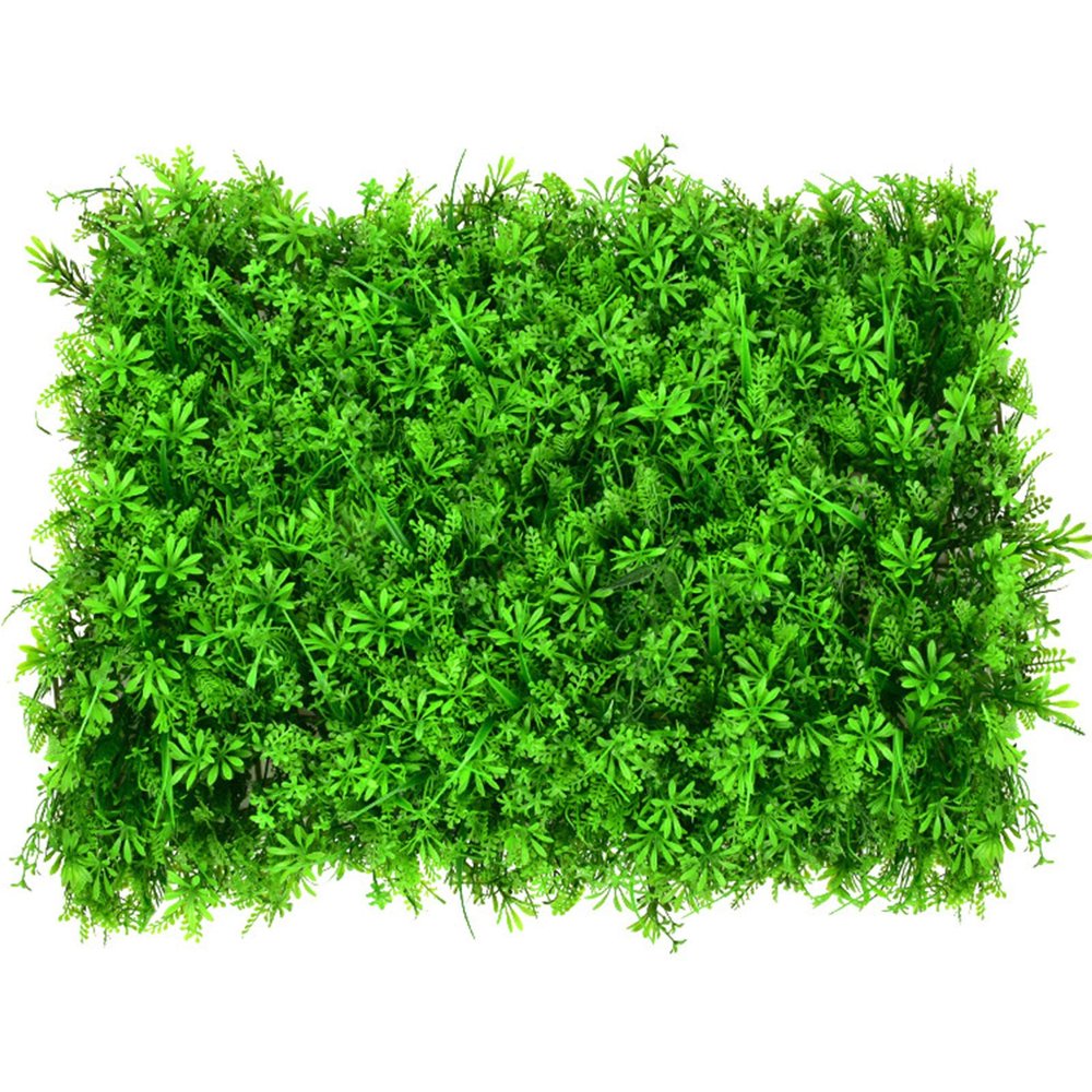 QIAOH Faux Boxwood Hedge Wall Panels 2PCS, Artificial Boxwood Panel, Grass Wall Backdrop Artificial Decor Panel,Topiary Hedge Plant UV Protected for Outdoor Indoor Garden Fence Backyard