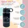 The Crafty Engineer Personalized Monster Truck Water Bottle for Kids - Monster Truck Design for Boys, Girls & Toddlers - Perfect for School & Sports (Black) view 4