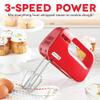 Dash SmartStore Hand Mixer - Electric Handheld Mixer For Everyday Baking - 3-Speed Power and One-Touch Beater Ejector Button - Red, Includes Whisk and Milkshake Attachments view 2