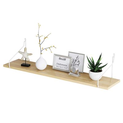 FUFU Wooden Wall Shelf, Hanging Book Shelf, CD DVD Shelf, Display Decoration, Wall-Mounted Picture Shelf, Photos, Awards (Color : B)