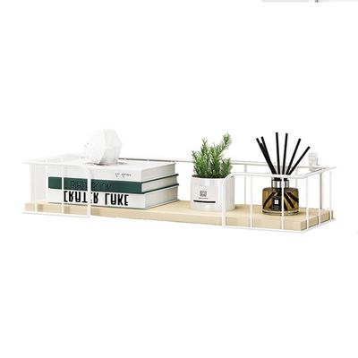 FUFU Wall-Mounted Floating Shelf, Antique Metal Storage Shelf Display Shelf, Used in Living Room, Office, Bedroom, Bathroom, Kitchen (Color : B)