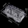2-Compartment Clear Plastic Egg Tart Container Disposable Plastic Cupcake Containers Individual Single Muffin Cake Mooncake Container Box for Party Wedding,100 Pack view 2