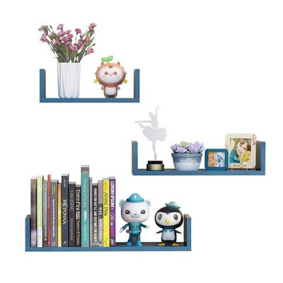 FUFU U-Shaped Wall-Mounted Display Decoration Shelf, Three-Piece Set, Suitable for Office, Living Room, Kitchen, Corridor, Bedroom