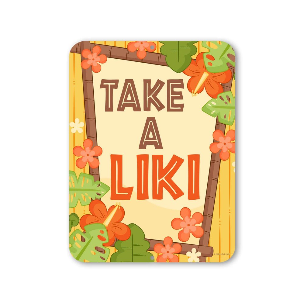 Honey Dew Gifts Take A Liki 12 inch by 9 inch Funny Bar Bathroom Signs, Bathroom Decor Ideas, Funny Pool Decorations Outdoor, Swimming Pool Signs, Pool Decor, HDG-1311