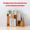 FUFU Bamboo Storage Shelf Bookcase with Drawers, DIY Desktop and Storage Shelf, Home and Office Bookcase view 4