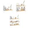 FUFU Floating Shelf Wall-Mounted 3 Simple and Modern Storage Racks for Bedroom Life view 1
