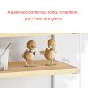 FUFU Floating Shelf Wall-Mounted 3 Simple and Modern Storage Racks for Bedroom Life view 4