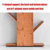 FUFU 6 Tier Tree Bookshelf,Wooden Free Standing Display Shelf Organiser for Living Room,Space Saving Storage Shelf Rack view 4