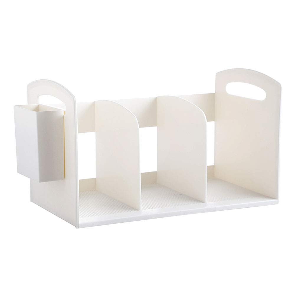 FUFU Magazine Rack Newspapers Holder Vinyl Record Rack Letters Storage Files Folder Stand Desktop Organiser Book Shelf
