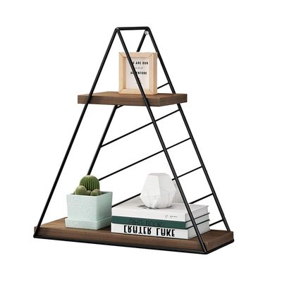 FUFU Industrial Iron Pipe Wall-Mounted Bookshelf, Household Wall-Mounted Bookshelf, Antique Bookshelf Bookcase, Kitchen, Bedroom, Living Room (Color : White)