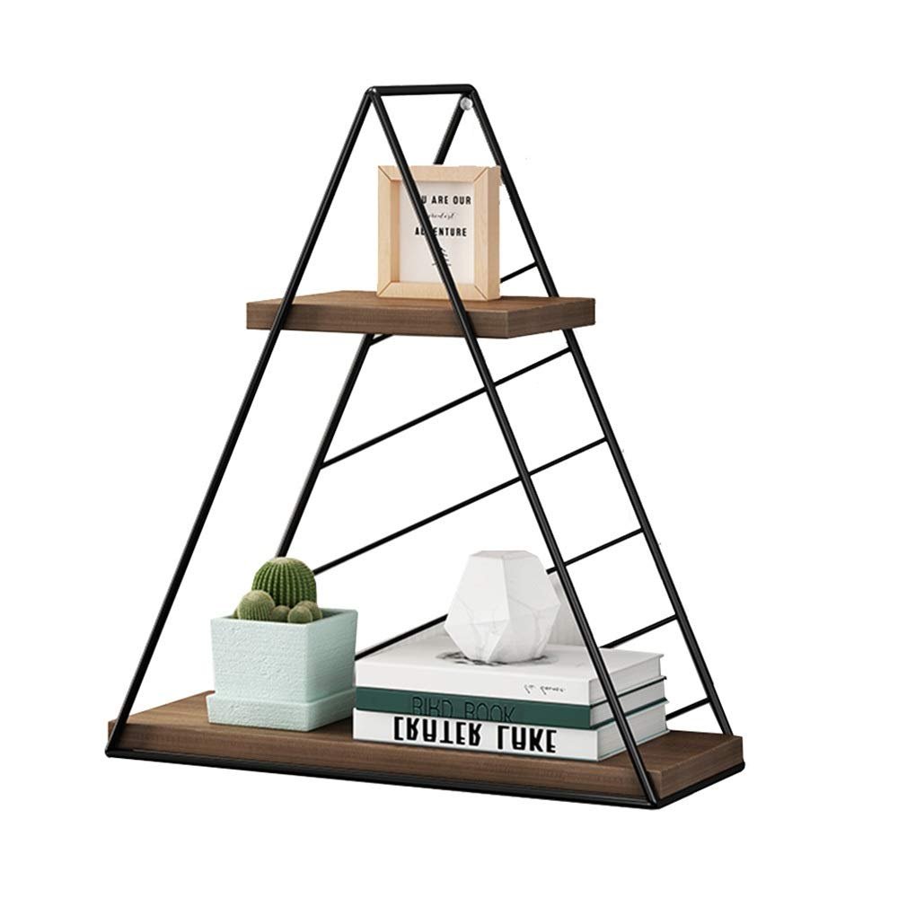 FUFU Industrial Iron Pipe Wall-Mounted Bookshelf, Household Wall-Mounted Bookshelf, Antique Bookshelf Bookcase, Kitchen, Bedroom, Living Room (Color : White)