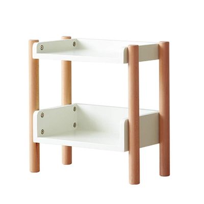 FUFU Two-Story Bookshelf Display Bookshelf Storage Box Table Can Be Adjusted and Independent, Used for Home Office Living Room (Size : 2-Tier)