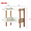 FUFU Two-Story Bookshelf Display Bookshelf Storage Box Table Can Be Adjusted and Independent, Used for Home Office Living Room (Size : 2-Tier) view 2