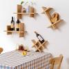 FUFU Wooden Wall Shelf, Wall Decoration, Used In Bedroom, Bathroom, Living Room, Kitchen, Home Office (Color : A) view 2