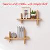FUFU Wooden Wall Shelf, Wall Decoration, Used In Bedroom, Bathroom, Living Room, Kitchen, Home Office (Color : A) view 3