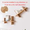 FUFU Wooden Wall Shelf, Wall Decoration, Used In Bedroom, Bathroom, Living Room, Kitchen, Home Office (Color : A) view 4