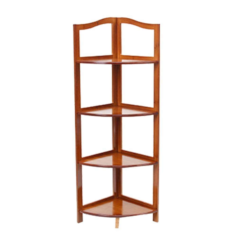 FUFU Bamboo Bookshelf, Economical Bedroom Bookshelf Living Room Floor Personality Creative Children Bookshelf-Select The Size (Size : 4-Tier)