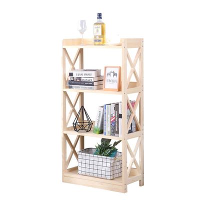 FUFU Bamboo Bathroom Shelf With Free-standing Shelving Unit, Wooden Storage Shelf, Natural Wood Color (Size : 3-Tier)