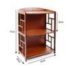 FUFU Storage Shelves Adjustable Shelving Unit Bookshelf Storage Rack Plant Stand (Size : 2-Tier) view 2