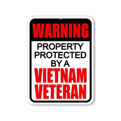 Honey Dew Gifts Tin Metal Property Warning Sign, 9x12 inch, Outdoor, HDG-1307