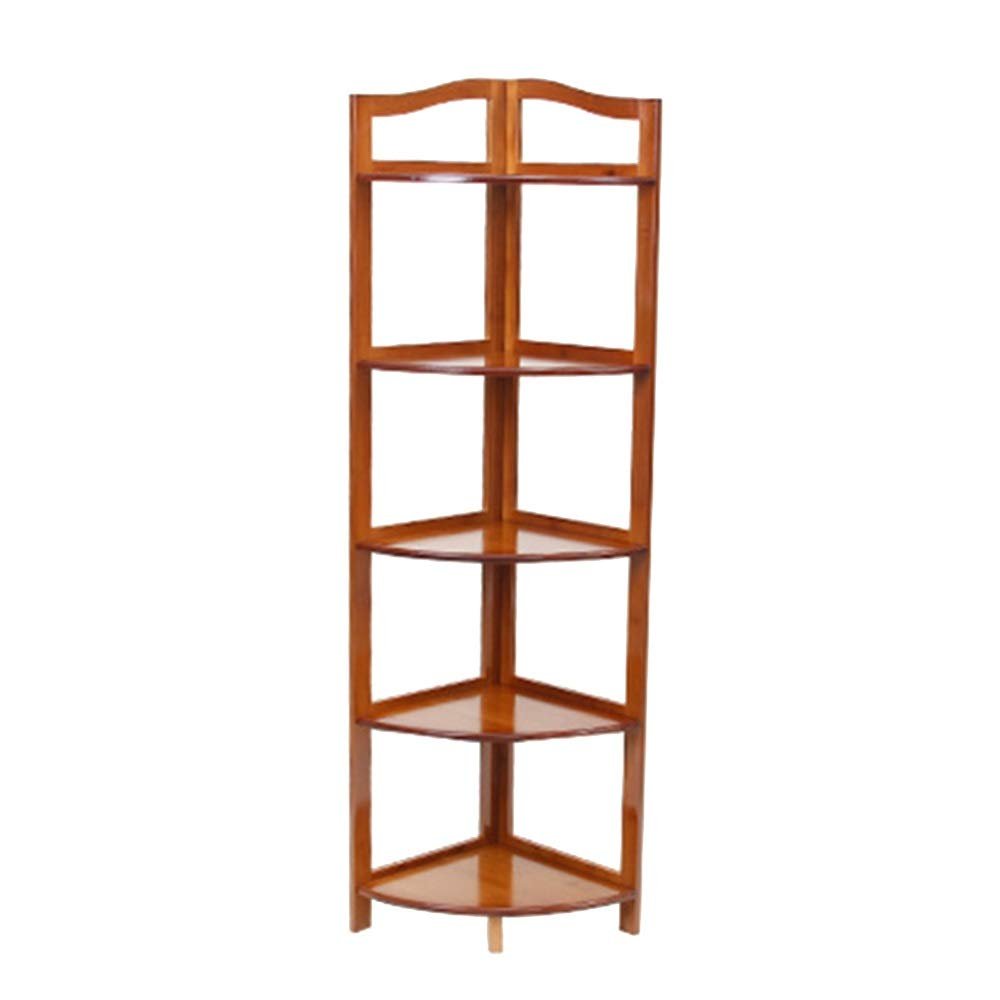 FUFU Bamboo Bookshelf, Economical Bedroom Bookshelf Living Room Floor Personality Creative Children Bookshelf-Select The Size (Size : 5-Tier)