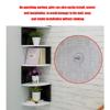 FUFU Corner Shelf, 5-Tier Floating Wall Shelf with Zigzag Design, Bookshelf, White view 4