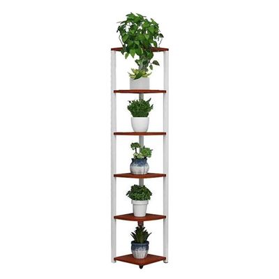 FUFU 5 Tier Corner Shelf Display Shelving Unit Industrial Storage Rack Ladder Bookcase for Living Room Bedroom