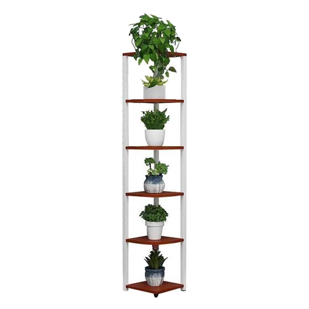 FUFU 5 Tier Corner Shelf Display Shelving Unit Industrial Storage Rack Ladder Bookcase for Living Room Bedroom