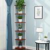 FUFU 5 Tier Corner Shelf Display Shelving Unit Industrial Storage Rack Ladder Bookcase for Living Room Bedroom view 2