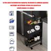 FUFU Storage Bathroom Shelf Floor Multi-Layered Wheeled Side Narrow Slot Trolley view 3