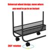 FUFU Storage Bathroom Shelf Floor Multi-Layered Wheeled Side Narrow Slot Trolley view 4