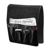 Luxury Leather Sofa Armrest Organizer, Non-slip Couch Sofa Chair Caddy with 5 Pockets for Phone, Book, Magazines, Tablet, Remote Control Holder Recliner Couch Tidy Hanging Storage Bag Arm Chair Tray view 1