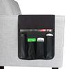 Luxury Leather Sofa Armrest Organizer, Non-slip Couch Sofa Chair Caddy with 5 Pockets for Phone, Book, Magazines, Tablet, Remote Control Holder Recliner Couch Tidy Hanging Storage Bag Arm Chair Tray view 2