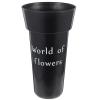 DOITOOL Plastic Flowers Vase Tall Flower Pot Storage Bucket Desktop Cleaning Trash Can Make Up Pencil Holder Container for Flower Arrangement Home Black view 1