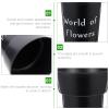 DOITOOL Plastic Flowers Vase Tall Flower Pot Storage Bucket Desktop Cleaning Trash Can Make Up Pencil Holder Container for Flower Arrangement Home Black view 4