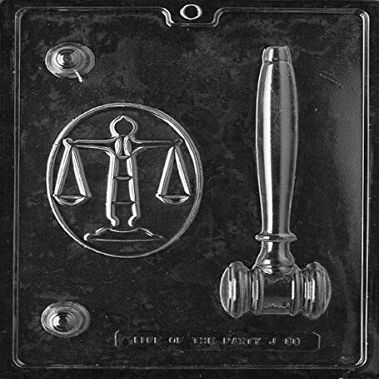 LEGAL KIT GAVEL MOLD (Best) Chocolate Candy Soap cake toppers judge Judges
