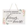 LifeSong Milestones Wedding Signs for Ceremony and Reception Wall Hanging Decor Accessories Signs for Bride and Groom Wedding Ceremony Decorations 8x12 (in Loving Memory) view 1