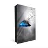 Concept Crystal 50 Key Lock Box Storage Holder with Decorative Front Glass Panel K10 Flying Birds Umbrella view 1
