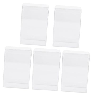 Cabilock 5pcs Figurine Collection Storage Boxes Model Display Case Sturdy Material Decorative Storage Bin Lid