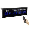 Jhering LED Countdown Clock with Remote, Days Hours Minutes and Seconds, Digital Wall Clock(1.8" Blue) view 1