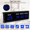 Jhering LED Countdown Clock with Remote, Days Hours Minutes and Seconds, Digital Wall Clock(1.8" Blue) view 3