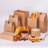 50Pcs Kraft Paper Loaf Bread Packaging Bags, Large PE Coated Bakery Bags with 50 StickersElegant Packaging for Sourdough Loaf, Cookies, and Baked Gifts,12.6"x8.3"x3.9" view 2