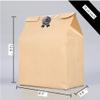 50Pcs Kraft Paper Loaf Bread Packaging Bags, Large PE Coated Bakery Bags with 50 StickersElegant Packaging for Sourdough Loaf, Cookies, and Baked Gifts,12.6"x8.3"x3.9" view 4
